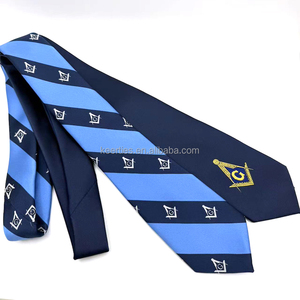 <span class=keywords><strong>Cravate</strong></span> en polyester jacquard de haute qualité Keer, logo de <span class=keywords><strong>marque</strong></span> célèbre, <span class=keywords><strong>cravate</strong></span> classique maçonnique - Product Image 6