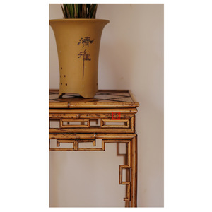 Soporte de flores de bambú de estilo chino, estante rectangular duradero para ceremonia del té, origen Anji - Product Image 3