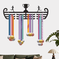 Support de médailles, organisateur de médailles, support pour médailles avec crochets pour les courses, les prix et les rubans