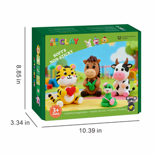 Không Khí Khô Mô Hình Đất Sét Kit Cho Trẻ Em,-Động Vật Chủ Đề, Tự Làm Mô Hình Ma Thuật Đất Sét Với Điêu Khắc Công Cụ Và Hướng Dẫn - Product Image 2