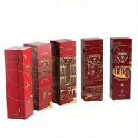 Caja de Madera de Caucho Grabada Personalizada para Almacenamiento de Vino, Regalo para Cumpleaños, Aniversario, Caja de Madera para Vino, Embalaje para Regalo de Perfume