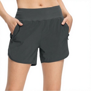 Floralcharm High-<b>Waisted</b> 100% Cotton Shorts <b>Elastic</b> Button Stretch Plus Size Casual Regular Fit Hot Shorts Side Slit Quick Dry - Product Image 3