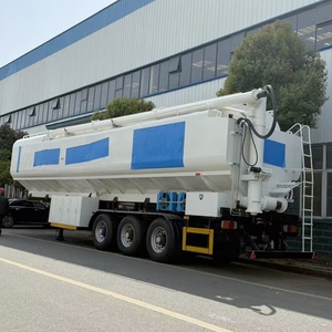 Vente directe usine Semi-remorque citerne pour aliments en vrac 30 tonnes pour le transport de nourriture pour volailles et porcs - Product Image 1