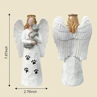 Nueva Estatuilla de Ángel con Corazón de Resina, Adorno Creativo para Decoración del Hogar, Regalo para Estante de Sala de Estar