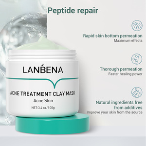 Mascarilla Facial de Arcilla Blanqueadora para el Tratamiento del Acné LANBENA, Hidratante y Limpiadora para el Cuidado de la Piel - Product Image 2