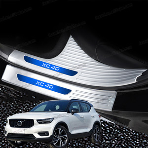 Protector de Umbral de Puerta de Coche, Protector de Maletero para <span class=keywords><strong>Volvo</strong></span> <span class=keywords><strong>Xc40</strong></span> 2019 2020 2021 <span class=keywords><strong>2022</strong></span>, Accesorios de Acero Inoxidable para Automóviles - Product Image 4