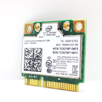 Carte réseau sans fil Intel 7260AC 7260 HMW double bande 2,4G 5G 867M BT4.0 1200M Mini PCIe pour AIO