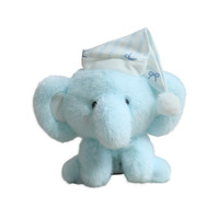 Peluche de 18 cm avec bonnet de sommeil, ours en peluche, cochon, éléphant, mouton, poupée en peluche douce, cadeaux, vente directe d'usine, vente en gros