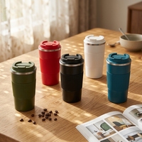 Tasses à café isothermes en acier inoxydable à double paroi, anti-fuite, avec logo personnalisé imprimé
