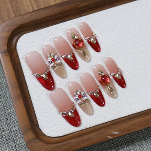 <span class=keywords><strong>Uñas</strong></span> Postizas Hechas a Mano de Año Nuevo en Oferta |   Gafas de Sol de Diseño de Lujo con Diseño de Linterna de Danza del <span class=keywords><strong>León</strong></span>, Reutilizables, con Ojo de Gato, Marca Personalizable Disponible - Product Image 5