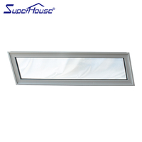 Fenêtre fixe en verre trempé en alliage d'aluminium de haute qualité, personnalisée avec des fonctions de réduction du bruit et d'étanchéité