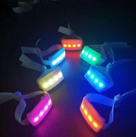 Pulsera LED con Cambio de Color Personalizada y Control Remoto, Pulseras de Nailon LED