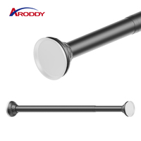 Tringles à rideaux ARODDY 800K, robustes, anti-affaissement, sans perçage, 32 mm, 47,2-114,2 pouces, multifonctionnelles, en acier au carbone