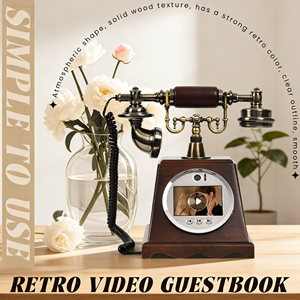 Retro Video <strong>Guest</strong> <strong>Book</strong> , Corded Phone <strong>with</strong> <strong>Photo</strong> Function , New Arrival <strong>Wedding</strong> <strong>Guest</strong> Video Message &amp; Blessing Recorder - Product Image 6
