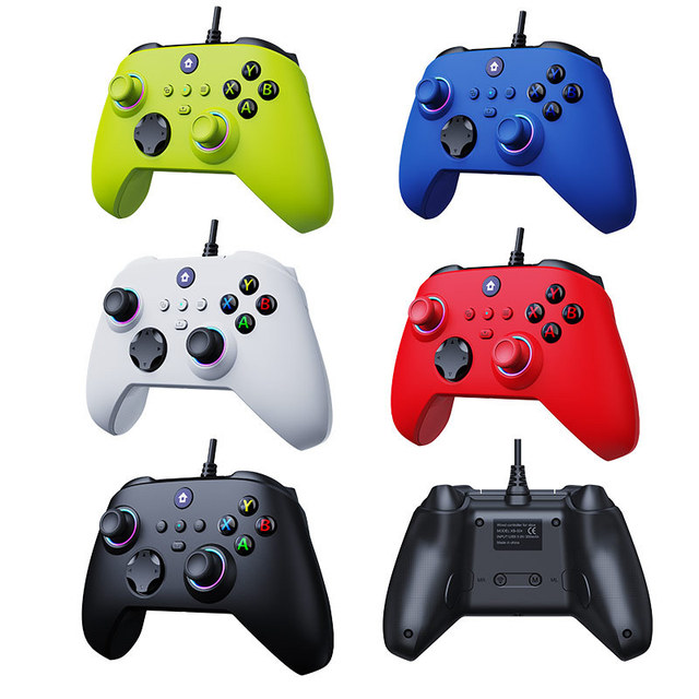 Wired Gamepad for XBOX Series S/X Wired Controller PC Xsx Controller Neutral with Back Keys RGB Lighting