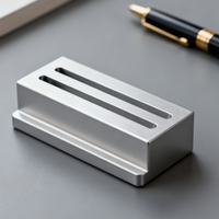 Porte-stylo en métal de haute qualité, taille personnalisée, fournitures de bureau, support de stylo, porte-cartes de visite, texture métallique, qualité haut de gamme, CNC