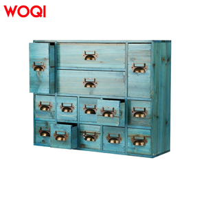 WOQI Wood <strong>Apothecary</strong> <strong>Cabinet</strong> With Drawers,Desk Drawer Organizer,Home Office &amp; Tea &amp; Dresser Bedroom Organization and Storage - Product Image 5