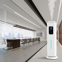Grand diffuseur d'arômes d'huiles essentielles Humidificateur d'air à ultrasons à brume fraîche debout au sol pour la maison Salon Hôtel