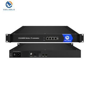 IP điều biến UDP/RTP/RTSP/HLS/HTTP/SRT để <span class=keywords><strong>DVB</strong></span>-<span class=keywords><strong>C</strong></span> <span class=keywords><strong>QAM</strong></span> Scrambler CAS <span class=keywords><strong>DVB</strong></span>-T ISDB-T ATSC điều biến 8 /16/ 32/ 48 RF đầu ra col5400s - Product Image 1