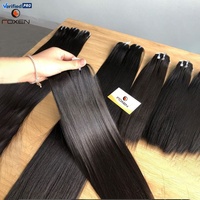 Rambut India Mentah Grade 15A Grosir dalam Bundel dengan Frontal 13x4 Single Donor, Kutikula Tersusun Rapi, Double Drawn, Ekstensi Rambut Asli Manusia