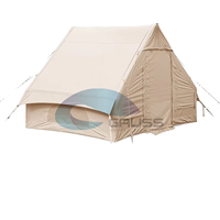 Tente de camping gonflable en tissu durable avec logo personnalisé, tente de camping extérieure imperméable et résistante au vent, tente familiale facile à utiliser