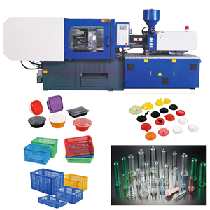 Machine de moulage par injection pour la fabrication de brosses, de balais, de seaux, de bacs à poussière, de têtes de balai, de bols, de plats et de plaques en plastique horizontaux - Product Image 1