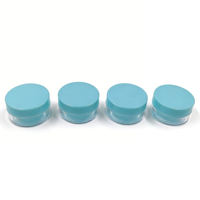 Vente en gros de petits pots ronds transparents en plastique PS de 2 ml, 3 ml, 5 ml, pots en plastique de 3 g, 5 g avec couvercle à vis