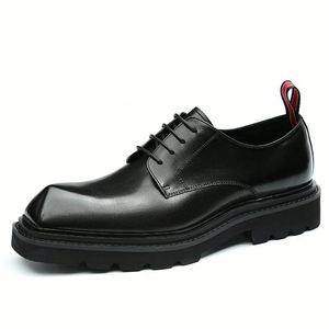 Chaussures Oxford Haut de Gamme en Cuir Véritable Faites à la Main Sur Mesure pour Hommes – Idéales pour Mariages, Affaires et Occasions Formelles d'Automne – Antidérapantes - Product Image 2