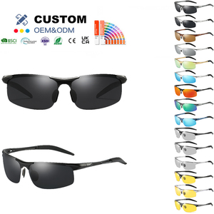 Gafas de sol deportivas polarizadas ligeras para hombre, visión nocturna, protección UV, logotipo personalizado, gafas de sol fotocromáticas elegantes y coloridas - Product Image 1