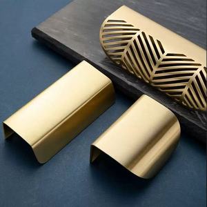 Meilleure Vente Poignée de Tiroir en Laiton Forme Feuille Style Ferme Moderne Luxe Léger pour Meubles, Armoire de Cuisine et Porte - Product Image 5