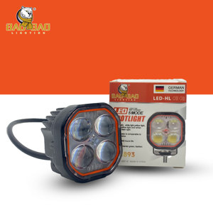 Feux de brouillard LED mini à quatre <span class=keywords><strong>yeux</strong></span>, double couleur blanc-jaune, en aluminium, type « Devil Eyes », pour motos Honda <span class=keywords><strong>CD</strong></span> 70, ampoule de phare. - Product Image 1