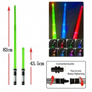 Espada Láser LED 2 en 1 para Niños, Ecológica, de Plástico de Alta Calidad, Realista, con Efectos de Sonido, Juguete Luminoso para Niños y Niñas - Product Image 3