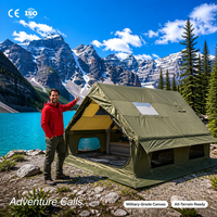 Tente familiale gonflable Zentopia avec auvent, imperméable, installation rapide, Oxford 300D, pour le camping, les festivals, le jardin