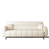 Sofá Cama de Cuero Pata de Gato Plegable de Doble Uso para Sala de Estar Pequeña, Dormitorio, Apartamento, Habitación de Alquiler, Sofá Sencillo