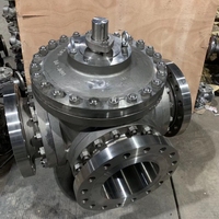 Vanne à boisseau sphérique en acier inoxydable à montage direct usine CF8/CF8M/CF3/CF3M/Duplex 2"-12" Classe 150-300 à brides
