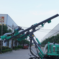 Pompe de forage rotative DTH sur chenilles CSBP590-3 avec moteur diesel portable, profondeur de forage maximale de 30 m pour puits d'eau en roche dure