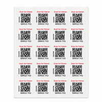 Stiker Label Kode QR Kustom Desain Pribadi Dicetak pada Gulungan Kertas Tahan Air Perekat Sendiri untuk Kamera Ponsel