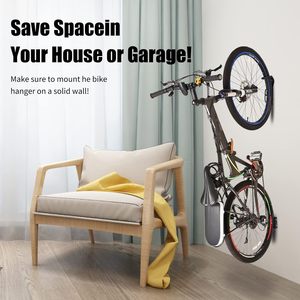 Supporto per Bicicletta <span class=keywords><strong>da</strong></span> Parete per Garage, Girevole Orizzontalmente e Verticale, Robusto, Pieghevole, per Interni - Product Image 4