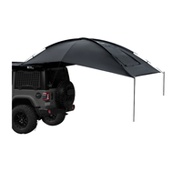 Tente de toit monocouche toutes saisons, résistante aux UV, en caoutchouc noir imperméable, pour l'arrière de voiture