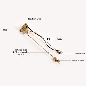 Ensemble de 30 vannes de cuisinière à gaz en alliage de zinc, résistantes à la corrosion à haute température, ajustement universel pour brûleur de cuisinière à gaz commerciale - Product Image 2