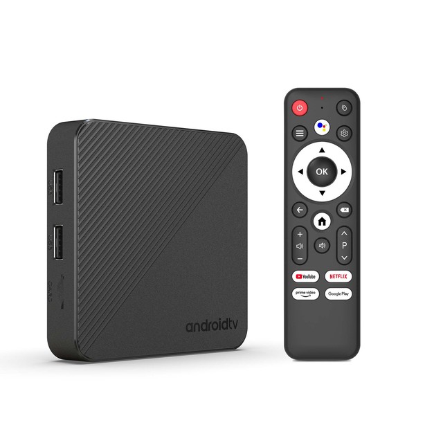 Factory Newest T1S Allwinner H313 Dual Wifi 4K TV Box with for Bt Voice Remote Quad Core 8GB RAM 16GB ROM