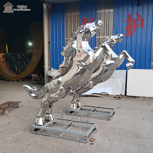 Scultura di <span class=keywords><strong>aquila</strong></span> animale in acciaio inossidabile di grande Design moderno famoso per giardino esterno - Product Image 2