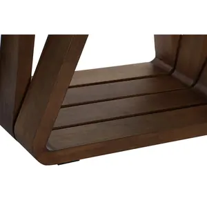 Table basse en cristal de noyer 130x70x42mm Naturel 10mm d'épaisseur - Product Image 6