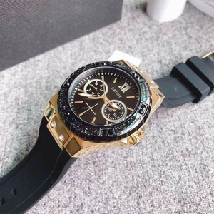 <span class=keywords><strong>Reloj</strong></span> Cronógrafo <span class=keywords><strong>Guess</strong></span> W1053L1 <span class=keywords><strong>Nuevo</strong></span> para Mujer, Correa de Silicona de 20 mm, Caja de Acero Inoxidable, Resistente al Agua 50 m, Movimiento de Cuarzo - Product Image 6