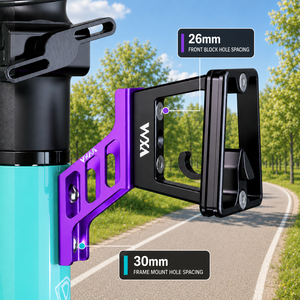 Soporte Elevador Delantero para Bicicleta Plegable VXM, Adaptador de Bloque Delantero de Aleación CNC con Tornillos M5/M6, Compatible con la Mayoría de las Bicicletas Plegables - Product Image 3