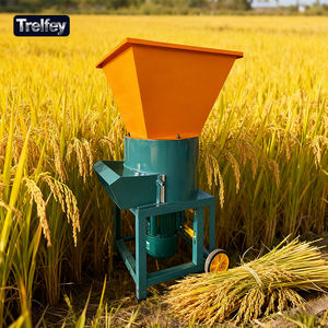 آلة تقطيع القش الكهربائية مقاس 400 بثلاثة مداخل للتغذية للحبوب وسيقان الذرة والقش مع شهادة السلامة CE - Product Image 1