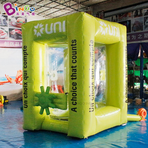 Máquina inflable promocional para atrapar dinero, cubo inflable personalizado para recoger dinero, cabina publicitaria inflable para dinero con soplador - Product Image 3