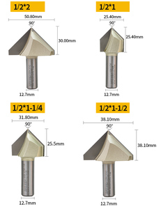 Arden Tùy Chỉnh 90/120/150 Độ Carbide V Bit 3D Khắc Gỗ <span class=keywords><strong>CNC</strong></span> Phay Cắt <span class=keywords><strong>CNC</strong></span> Router Gỗ Bits-OEM Hỗ Trợ - Product Image 4