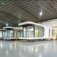 Nouvelle Arrivée Maison Conteneur Moderne Préfabriquée Mini Maison Mobile Cabine Tendance Mini Hôtel Pod Capsule Spatiale