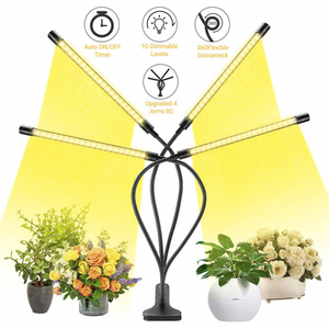 SHENPU-Lámpara de brazo <span class=keywords><strong>para</strong></span> cultivo de plantas, 5 niveles regulables, lámparas Led de cuatro cabezales <span class=keywords><strong>para</strong></span> cultivo de flores - Product Image 1